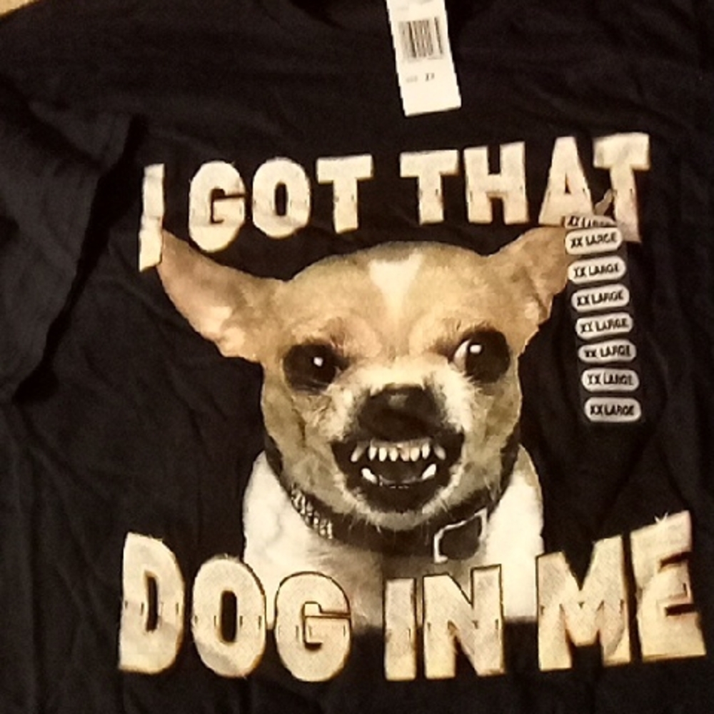 Fruit of the Loom Black Dog Graphic Tee